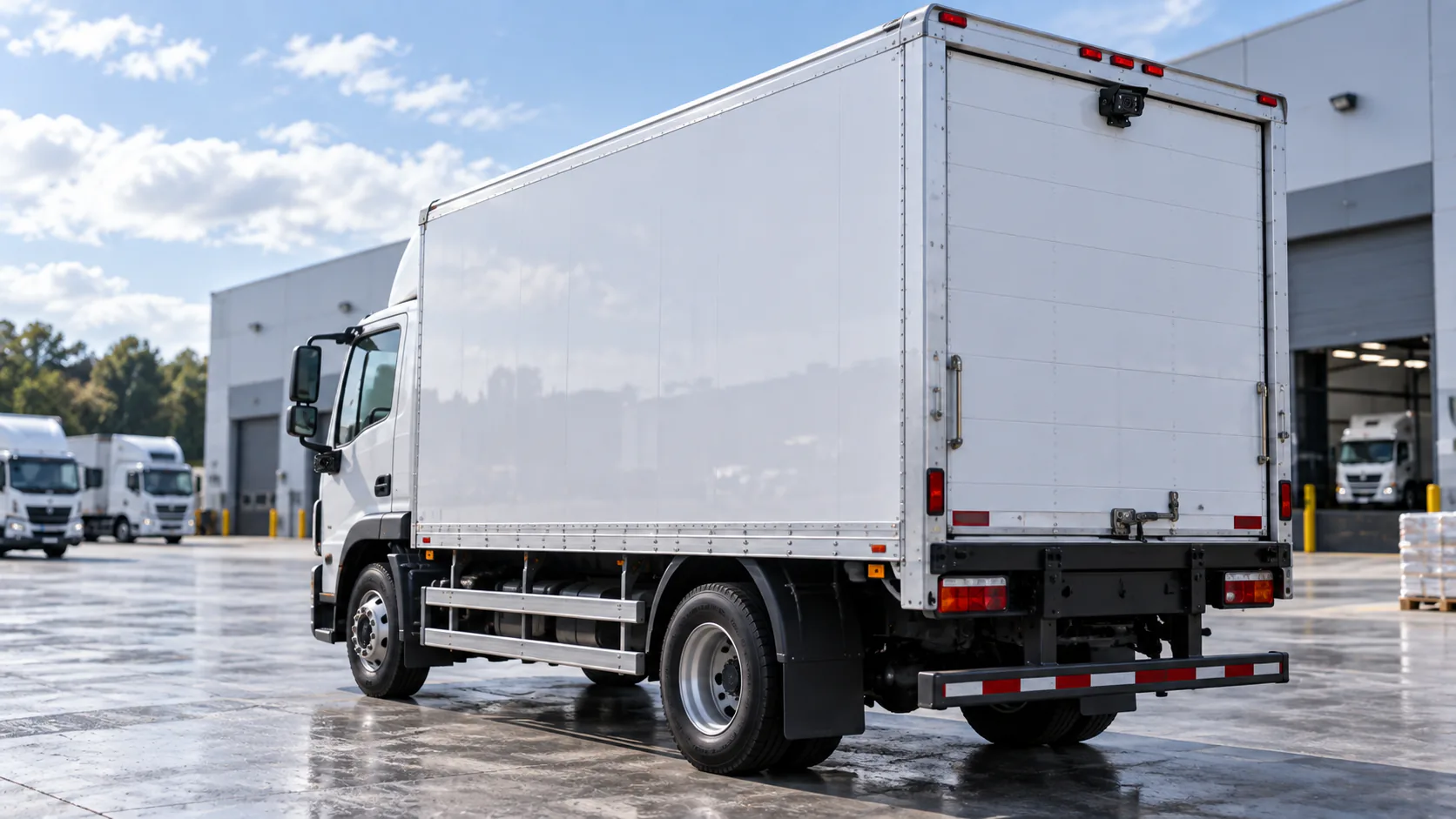 Backup camera for trucks and commercial vehicles