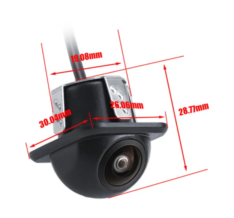 CAM-078 compact backup camera dimension diagram