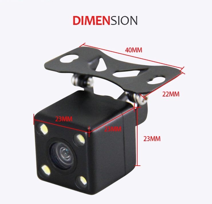 CAM-B09 bracket backup camera dimension diagram