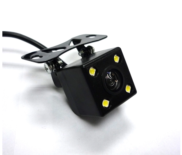 Angled front view of the CAM-B09 backup camera and mounting bracket