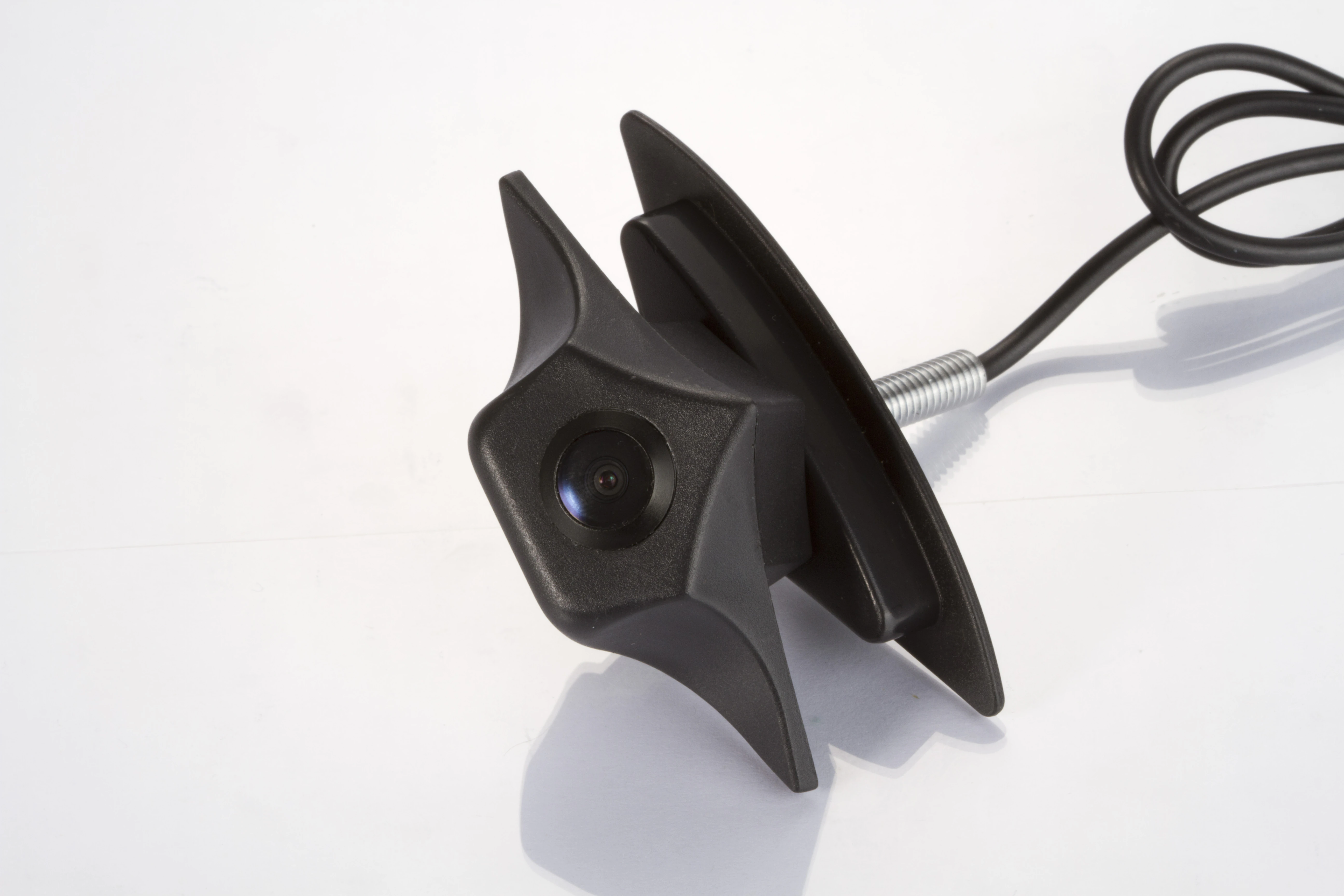 Front angled view of the CAM-FM01 Mazda logo camera housing