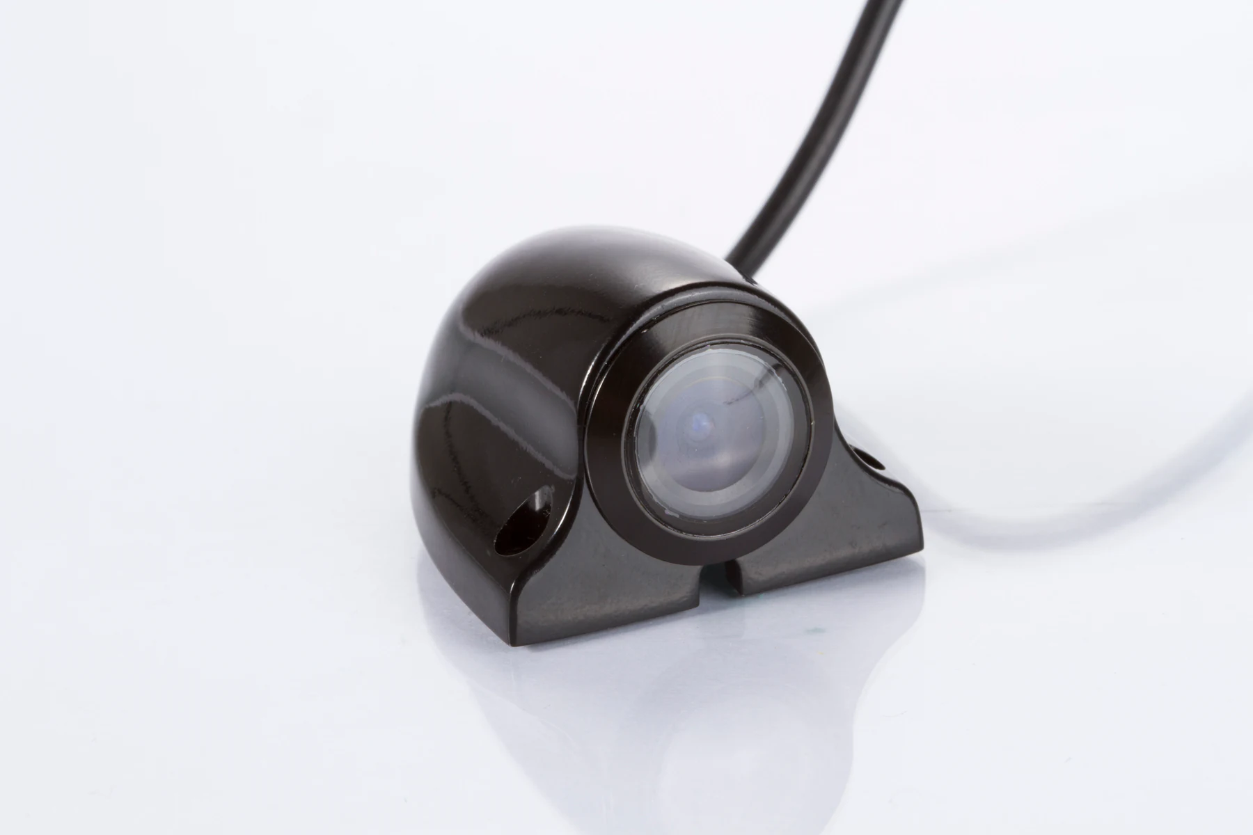 Front view of the CAM-ST01 side view camera with mounting base