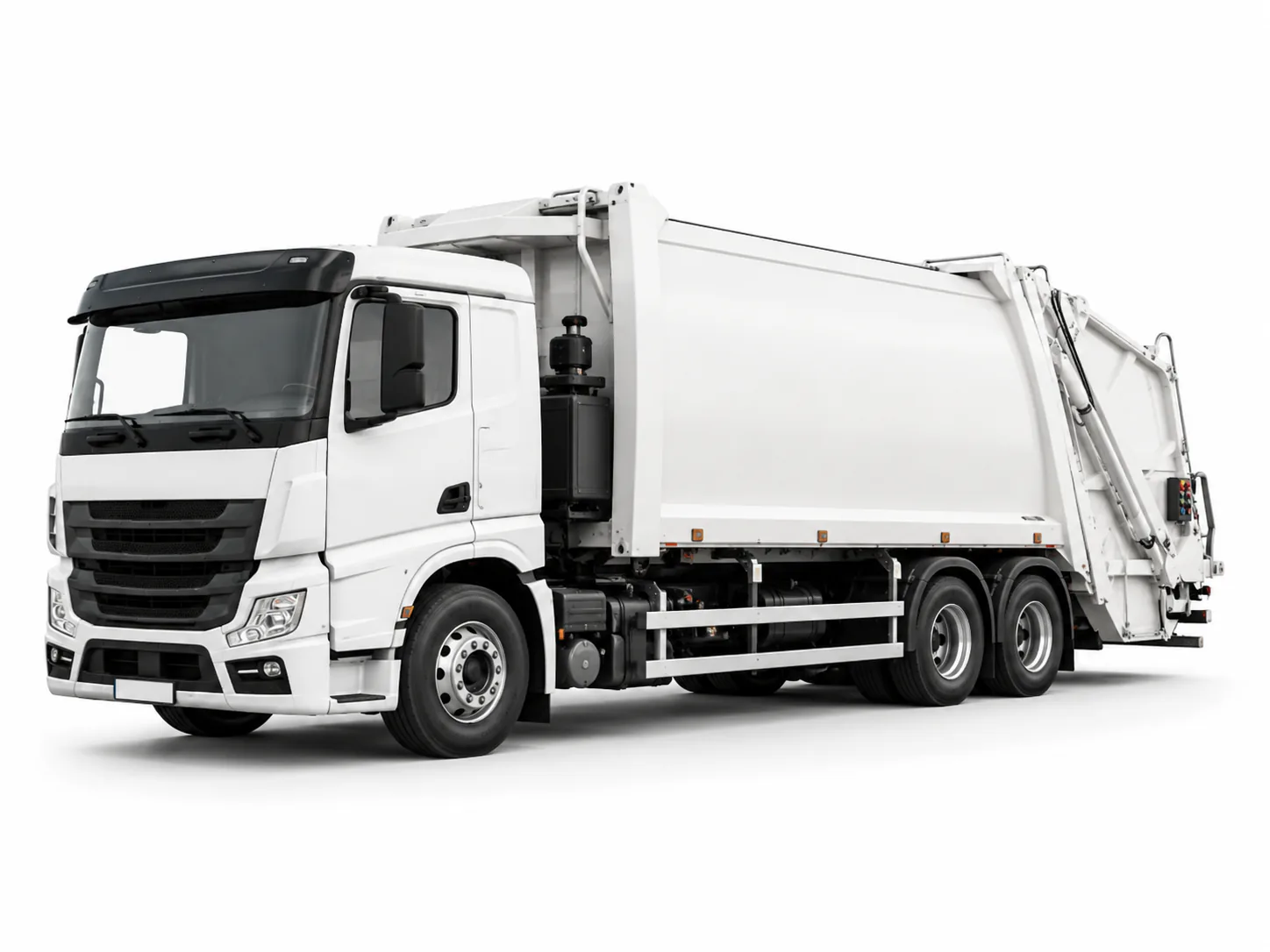 Waste collection truck camera safety system application